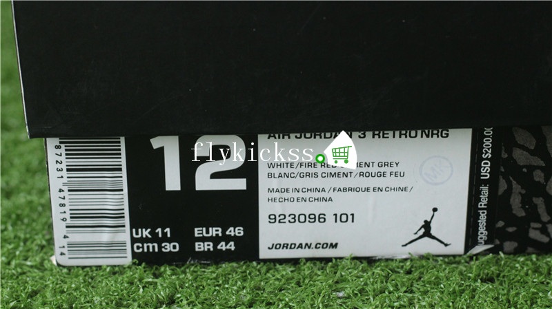 Authentic Air Jordan 3 NRG Free Throw Line